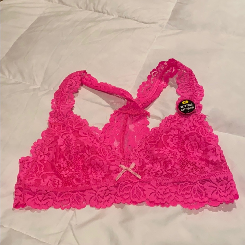 Racer back Lace Bralette w Lining